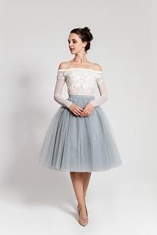 Bluzka z tiulu elastycznego...