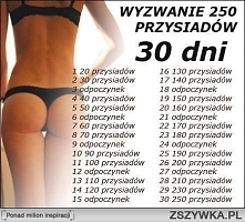 Wyzwanie z przysiadami. Cho...