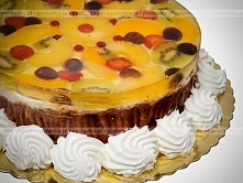 Tort z ananasem w galaretce