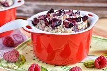 Owsianka pieczona z malinami i chia