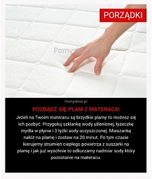 sposób na plamy z materaca (znalezione na stronie pomyslowi.pl)