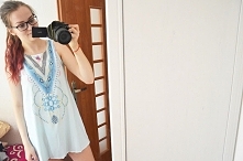 Fajna letnia sukienka na plażę.Link na blogu.