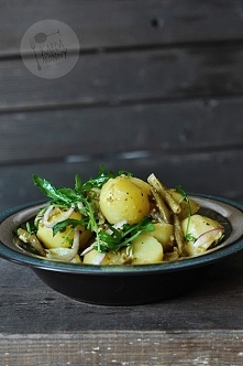 Ziemniaki z rukolą i fasolk...