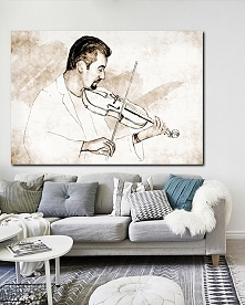 Obraz na płótnie Muzyk 100 x 70