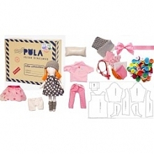 Lalka szmacianka z ubrankam...