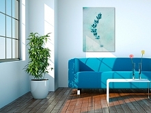 09401 Obraz na płótnie - KWIAT TURKUS - 50x70