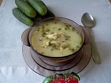 Zupa ze świeżych ogórków z ...
