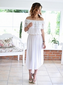 Midi sukienka hiszpanka VERONA biała.
Ottanta - sklep online