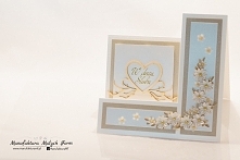 kartka ślubna - rękodzieło