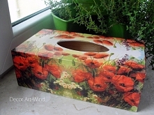 Sprzedam nowe ozdobione metodą decoupag pudełko na chusteczki