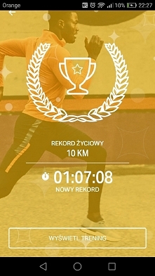 Rekord z lipca :) w ktorym biegalam tylko raz, bo po tym nie znalazlam juz na to czasu, mimo to ze od maja biegalam na prawde duzo dla samego lepszego samopoczucia, wtedy jeszcz...