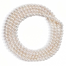 MIYOKO, naszyjnik z pereł naturalnych, długi ok. 2 m