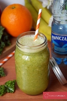 Zdrowy zielony koktajl! ;)