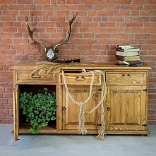 komoda drewniana wykończona...