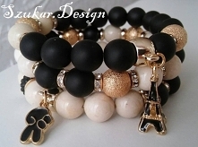 Ręcznie wykonane bransoletki z kamieni.