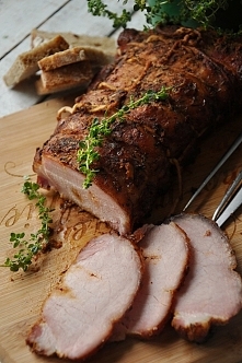 Schab z czosnkiem i tymiankiem. Pyszności