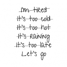 Bez żadnych wymówek, proszę!!