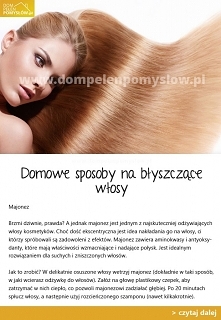 błyszczące włosy