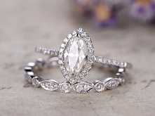 10x5mm Marquise Moissanite ...