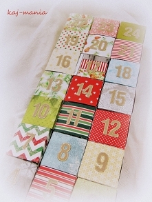 Kalendarz adwentowy do wykonania z dzieckiem - diy