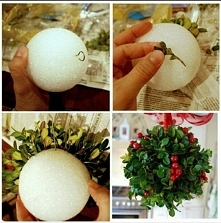 stroik z jarzębiny i bukszpanu