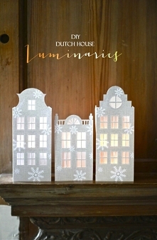 papierowe domy - wzór do pobrania