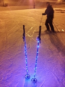 Świecące kijki narciarskie - zrób to sam... ;)