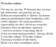 wiersz Marcina Świetlickieg...