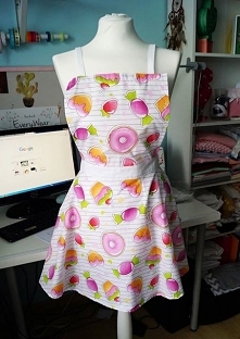 Fartuszek szyty przeze mnie, idealny prezent świąteczny :) Kliknij w zdjęcie po więcej! :)