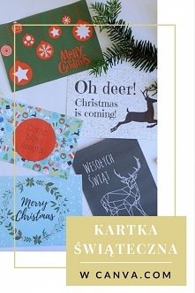 Prosta kartka świąteczna w ...