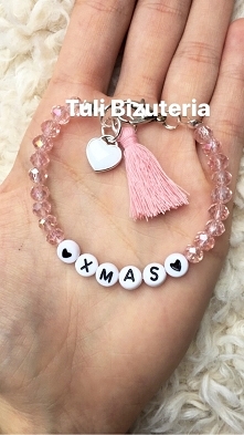 Bransoletka z imieniem, datą urodzenia, inicjałami lub innym dowolnym napisem ❤️ by Tuli Bizuteria❤️❤️❤️