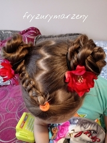 rogi z włosów i zyg zak