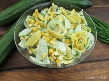 Sałatka z tortellini z ogórkiem