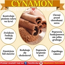 KORZYŚCI ZDROWOTNE CYNAMONU