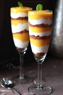 ZDROWY i SZYBKI deser przekładany domowym pierniczkiem.