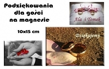 Czy wiecie że na naszych #magnesach możemy wydrukować #podziękowania dla Waszych gości.#Ślub, #Komunia Święta, #Chrzciny, Wasza grafika na magnesie może być wspaniałą pamiątką.