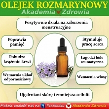 KORZYŚCI ZDROWOTNE OLEJKU ROZMARYNOWEGO