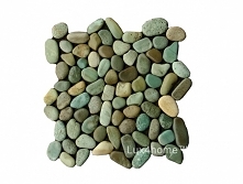 Mozaika kamienna z otoczaków na zewnątrz – zielone otoczaki na siatce
Zielone otoczaki na siatce - mozaika kamienna z otoczaków Lux4home™. Lux4home™ dostarcza na polski rynek ty...