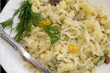 Szybki makaron w lekkim jog...