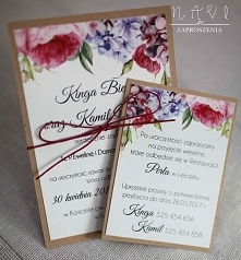 jednokartkowe zaproszenie ślubne