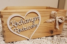 Skrzyneczka drewniana Kochanym Rodzicom, podziękowania dla Rodziców na Ślub
facebook: paseczkowa handmade
ZAPRASZAM!!! :)