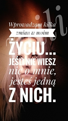 zmiany, zmiany na lepsze; )