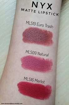 Pomadki NYX Matte Lipstick :)