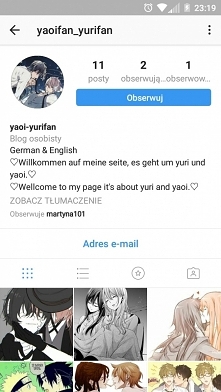 Nie wiem czy wgl ktoś to zobaczy xdd ale serdecznie Zapraszam na te o to Ig wszyskich fanów yuri i yaoi. Prowadzące tego konta naprawdę chciały by stworzyć fajną społecznoś i mi...