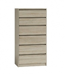 komoda z sześcioma szufladami