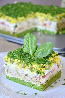 Biszkopt szpinakowy na form...