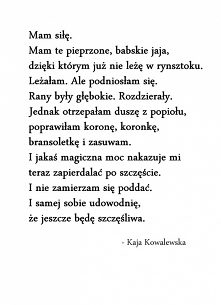 Dzisiaj w tym pięknym dniu życzę wszystkim Kobietkom siły i wytrwałości!