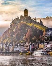 There is a castle on the hi...