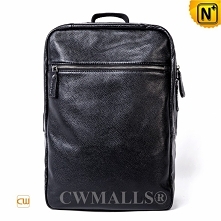 CWMALLS® Houston Mens Black Leather Backpack CW907005[Custom Made]