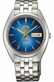 Orient FAB0000AL9 męski zegarek mechaniczny, którego obudowa została wykonana ze stali szlachetnej. Wyróżnia się czytelną niebieską tarczą z datownikiem. Aby przenieść się do sk...